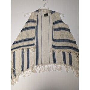 Sweet N Sinful Fringe Shawl Vest Size Medium Aztec Southwestern Festival